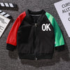 Image of Boys And Girls Jackets Korean Baseball Uniforms Children's Babies Casual Western Style Shopping