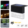 Image of Waterproof New RGB LED Solar Light Step Fence Light Shopping