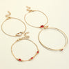 Image of Light Luxury Square  Gem Bracelet Female Fully Jeweled Loving Heart Peach Heart Shopping