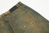 Image of Yellow Indentation Denim Trousers For Men Shopping