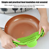 Image of Universal Silicone Clip-on Pan Pot Strainer Anti-spill Pasta Pot Strainer Food Grade Rice Fruit Colander Strainer Shopping