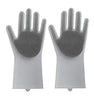 Image of Silicone Heat-resistant Cleaning Brush Scrubbing Gloves Shopping