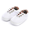 Image of Solid color casual lace soft bottom baby canvas shoes baby shoes toddler shoes Shopping