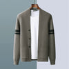 Image of Men's Fall Winter Fashion V-neck Casual Wool Knitted Sweater Coat Shopping