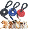 Image of Dogs Leash Running Elasticity Hand Freely Pet Products Dogs Harness Collar Jogging Lead And Adjustable Waist Rope Puppy Leash Lead Training Padded Handle Reflective Shopping