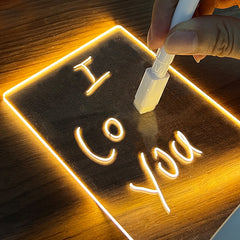 Creative Note Board Creative Led Night Light USB Message Board Holiday Light With Pen Gift For Children Girlfriend Decoration Night Lamp Shopping