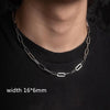 Image of Necklace Chain Luxury Men Boy Jewelry Elegant Gold Color Shopping