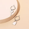 Image of Niche Normcore Bag Personality Asymmetric Earrings Shopping