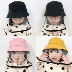 Child Protection Products Hot Buy Anti-spitting Protective Hat Dustproof Cover Kids Boys Girls Fisherman Hat Shopping