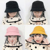 Image of Child Protection Products Hot Buy Anti-spitting Protective Hat Dustproof Cover Kids Boys Girls Fisherman Hat Shopping