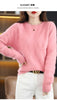 Image of Hollow Round Neck Mink Sweater Women Shopping