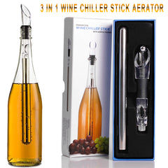 Wine Bottle Cooler Stick Stainless Steel Wine Chilling Rod Leakproof Wine Chiller Beer Beverage Frozening Stick Bar Tools Shopping