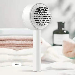 CN 3D Air Cushion Massager Brush With Retractable Bristles Self Cleaning Hair Brush Massage One-key Self-cleaning Hair Brush Anti-Static Airbag Massage Comb For Women Curly Hair Brush Shopping111