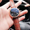 Image of 7-pin Men's Automatic Domineering Fashion Leather Form Bridge Business Casual Watch Shopping