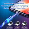 Image of Magnetic Charging Cable Streamer Fast Charging Cable Lighting Micro USB Cable LED Magnet Charger Type-C Cable Shopping