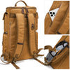 Image of Men's Outdoor Leisure Waterproof Large Capacity Canvas Vintage Backpack Shopping