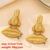 Image of Simple Retro Nose And Lip Minority Design Earrings Shopping