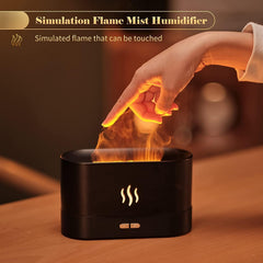 Flame Air Diffuser Humidifier,Upgraded Scent Diffuser For Essential Oils,Ultrasonic Aromatherapy,Fire Mist Humidi With 2 Brightness,Auto-Off Function For Room Home Office Shopping