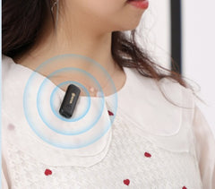 Clip-on Radio Microphone Recording Noise Reduction Portable Interview Shopping