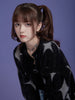 Image of Milk Cool Silver And Black Star Mink Velvet Sling Jacket Shopping