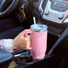 Image of 40oz Straw Coffee Insulation Cup With Handle Portable Car Stainless Steel Water Bottle LargeCapacity Travel BPA Free Thermal Mug Shopping