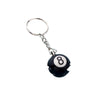 Image of Pure Black No. 8 Billiards Keychain Shopping