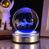 Image of Creative 3D Inner Carving Luminous Crystal Ball Colorful Gradient Small Night Lamp Home Decorations Gifts Selection Shopping