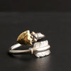 Image of 925 Thai Silver Bow And Arrow Ring Personality Fashion Shopping