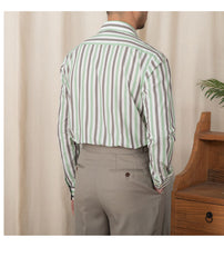 Men's Business Casual Cotton Striped Shirt