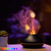 Image of New Volcanic Flame Aroma Diffuser Essential Oil Lamp 130ml USB Portable Air Humidifier With Color Night Light Mist Maker Fogger LED Light Shopping