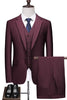 Image of Suit Solid Color Three Pieces Set Shopping