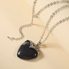 Image of Trendy Unique Natural Stone Love Necklace For Women Shopping