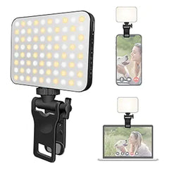 CN,Rechargeable Selfie Light, Clip Fill Light For Phone Laptop Tablet Portable Light For Video Conference Live Streaming Zoom Call Makeup Picture White Shopping