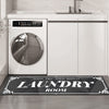 Image of Laundry Room Rug Runner, Light Grey Runner Rug Laundry Rug Non Slip Waterproof Washable Laundry Mat - Laundry Mat Rug Runner For Laundry Room Hallway Bathroom Kitchen Floor Shopping