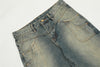 Image of Washed Denim Trousers Men's Casual Shopping