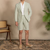 Image of Retro Breathable And Light Seersucker Suit Shopping