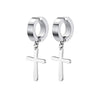 Image of Stainless Steel Studs No Pierced Earring Ear Clip Magnet Cross Suit Shopping