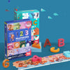 Image of Wooden Numbers And Letters Puzzle Baby Children's Educational Toys Shopping