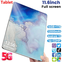 5G 2024 New Global Version 11.6 inch Tablet Android 16GB Ram 1TB Rom Android 13.0 Dual SIM 10 Core Bluetooth tablet PC Network Shopping111