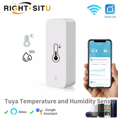 Tuya Smart Temperature And Humidity Sensor  WiFi APP Remote Monitor For Smart Home var SmartLife WorkWith Alexa Google Assistant Shopping