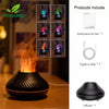 Image of Kinscoter Volcanic Aroma Diffuser Essential Oil Lamp 130ml USB Portable Air Humidifier with Color Flame Night Light Shopping