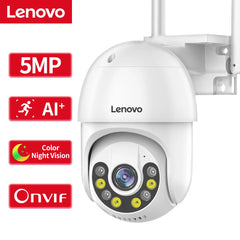 Lenovo 3MP 5MP PTZ WIFI IP Camera Audio CCTV Surveillance Smart Home Outdoor 4X Digital Zoom Color Night vision Waterproof Shopping