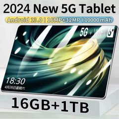 2024 Tablet 5G Android 13.0 Global Version 16GB Ram 1TB Rom New Android 11.6 inch Network Tablet MTK6797 Wifi 10000 mAh 10 Core Shopping111