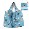 Image of Cute Cartoon Foldable Eco-Friendly Shopping Bag Tote Reusable Pouch Handbags Convenient Large-capacity for Travel Grocery Purse Shopping