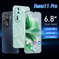 2024 NEW Reno 11 Pro 5G Cell Phone 6.8 inches OLED Dimensity 9300 android smartphone 6800mAh Battery 108MP Camera mobile phone Shopping111