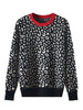 Image of Autumn Winter Women Sweaters Leopard Knitted Pullovers Long Sleeve Contrast Color Crewneck Jumpers Sweter Mujer C- 026 Shopping