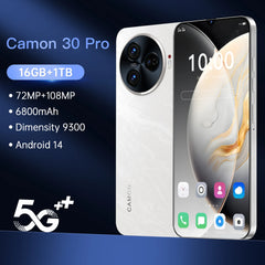 Camon 30 Pro Smartphone 6.8 HD Android Mobile Phone Unlocked 5G Dual Sim Card 6800mAh 16GB+1TB Cellphone 72MP+108MP Celulares Shopping111