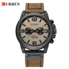 Image of CURREN Mens Watches Top Luxury Brand Waterproof Sport Wrist Watch Chronograph Quartz Military Genuine Leather Relogio Masculino Shopping