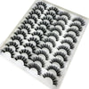 Image of 20 Pairs 18-25 mm 3d Mink Lashes Bulk Faux Thick Long Wispy Natural Mink Lashes Pack Short Wholesales Natural False Eyelashes Shopping