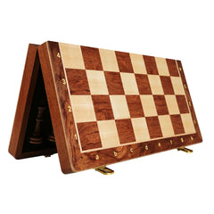 Top Grade Wooden Folding Big Chess Set Traditional Classic Handwork Solid Wood Pieces Walnut Chessboard Children Gift Board Game